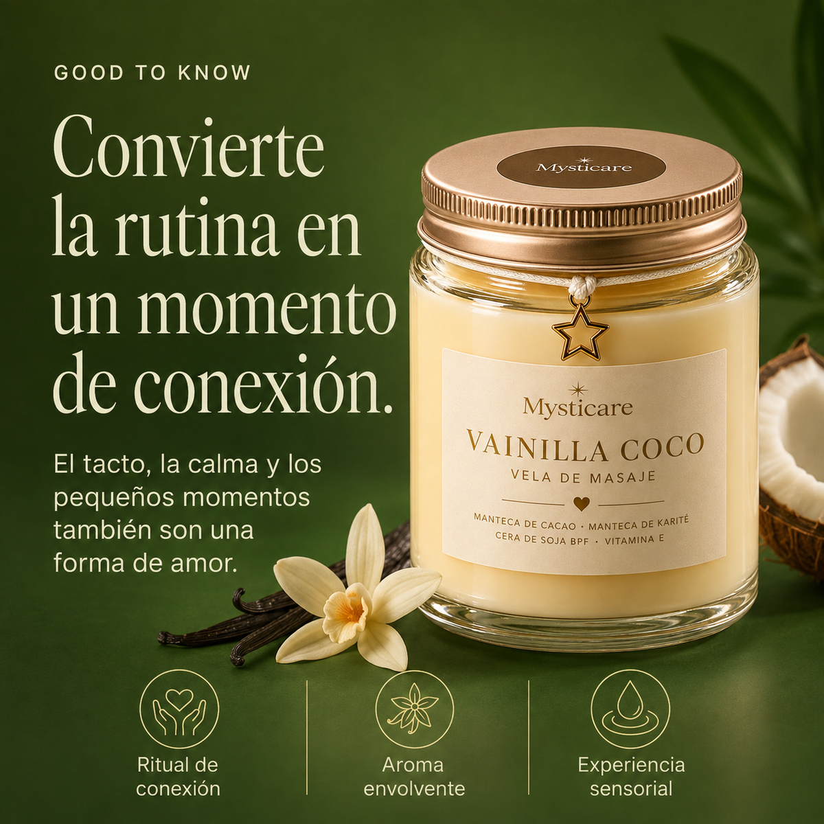 Vela de Masaje Vainilla & Coco