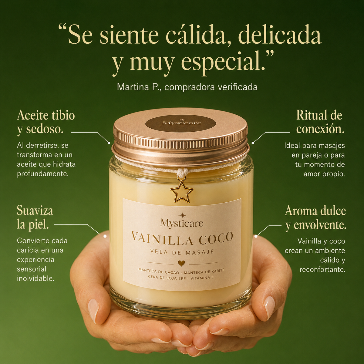 Vela de Masaje Vainilla & Coco