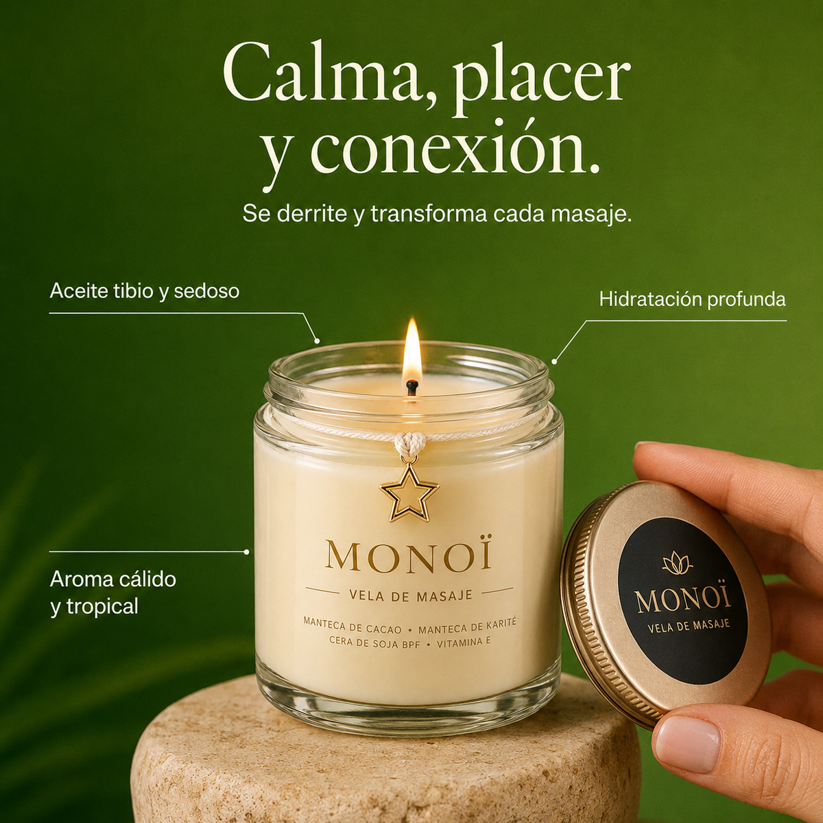 Vela de Masaje Monoi