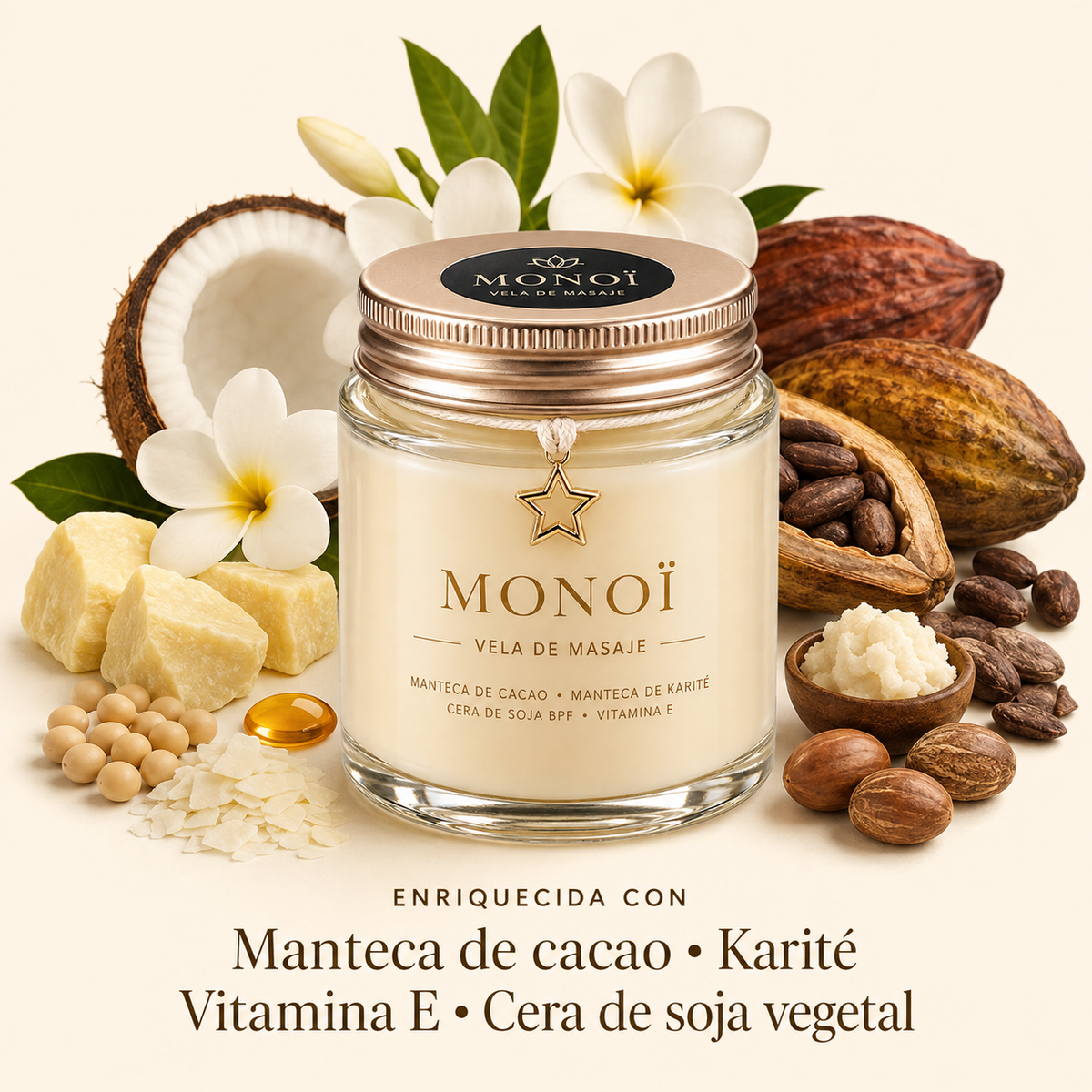 Vela de Masaje Monoi